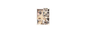 a floor plan of a house on a green background