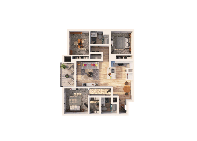 a floor plan of a house
