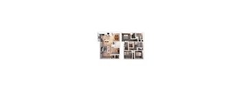A floorplan of an apartment home