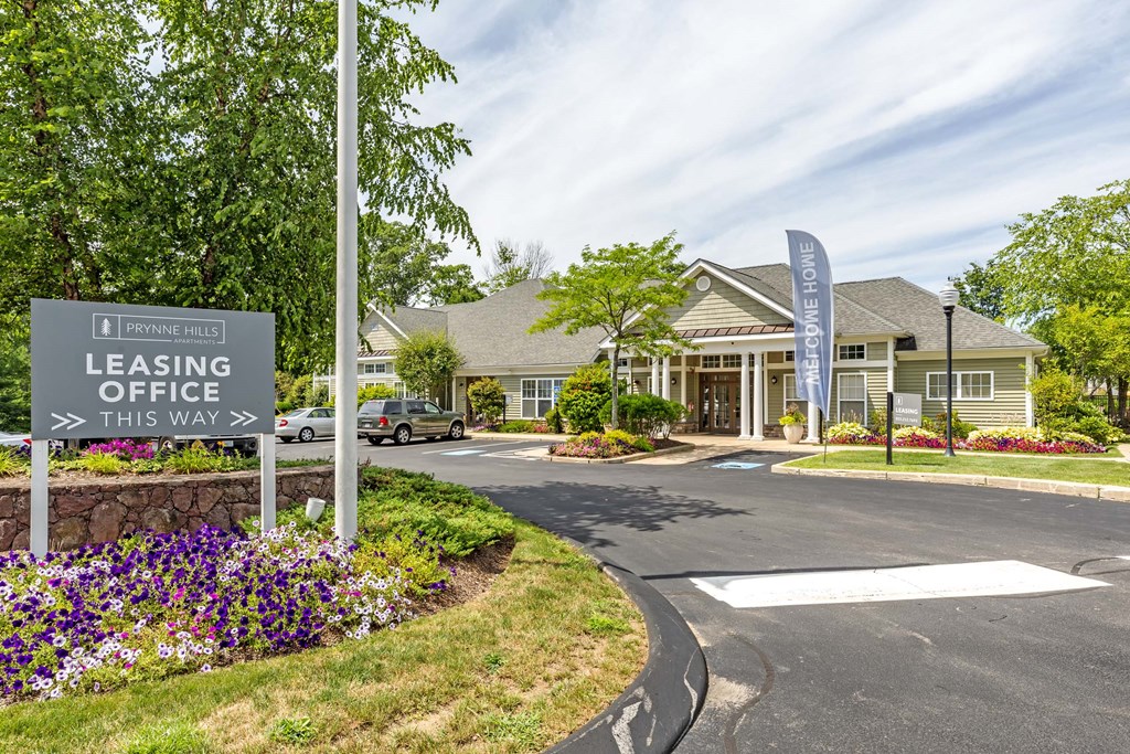 the leasing office at the landing office building