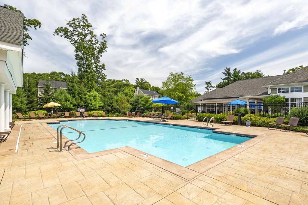 the swimming pool at our apartments