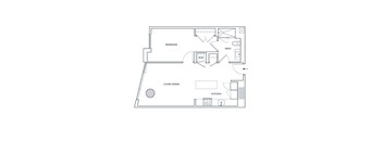 a floor plan of a bedroom apartment