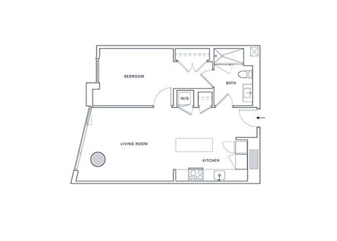 a floor plan of a bedroom apartment