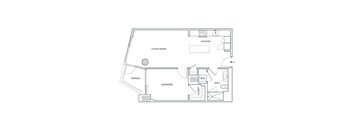 a floor plan of a bedroom apartment