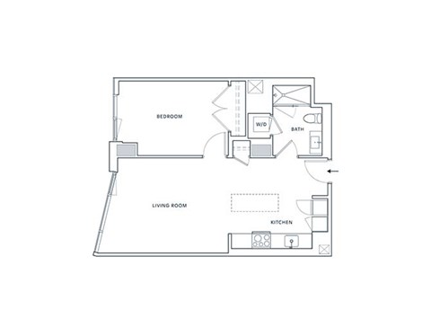 a floor plan of a bedroom apartment