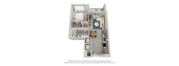 bedroom floor plan of a 2103 sq ft  apartment