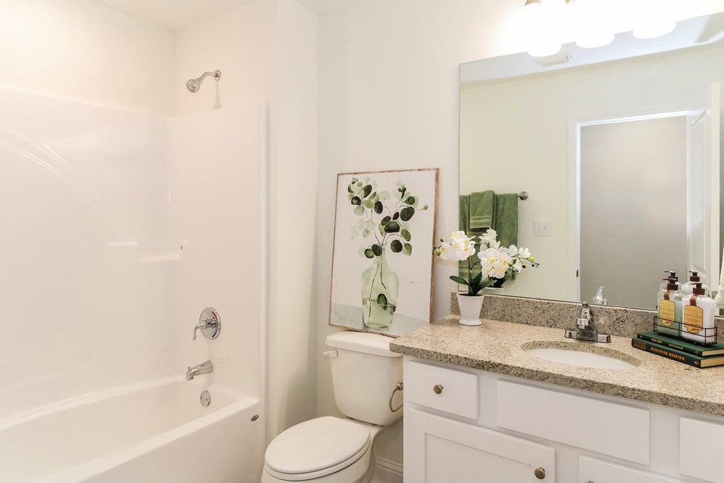 a bathroom with a sink and a toilet and a shower