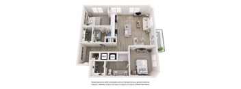 a 1 bedroom floor plan  villas at spring creek