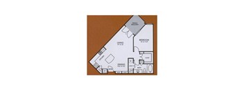 two bedroom floor plan  apartments  the residences at sawmill estates