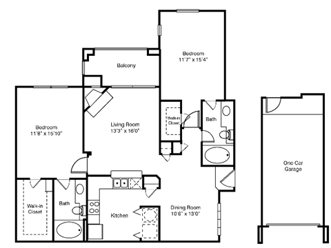 white lines on a black background with space for text