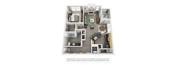 the outlook floor plan  woodland park apartments  670 sq ft