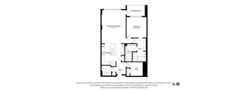 the floor plan of the apartment