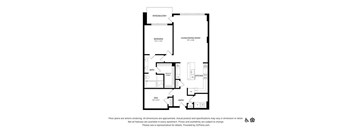 the floor plan of the apartment