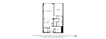 the floor plan of the apartment
