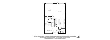 the floor plan of the apartment