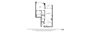 the floor plan of the apartment
