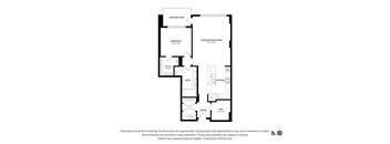the floor plan of the apartment