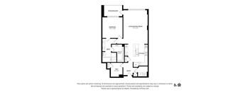 the floor plan of the apartment