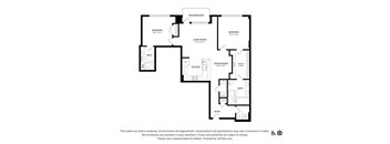 the floor plan of the apartment