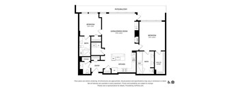 a floor plan of a house with an open floor plan