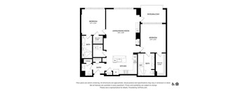 the floor plan of the apartment