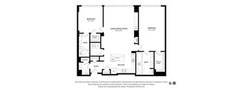 the floor plan of the apartment