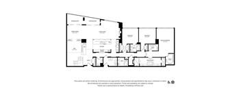 a floor plan of a house with different floors