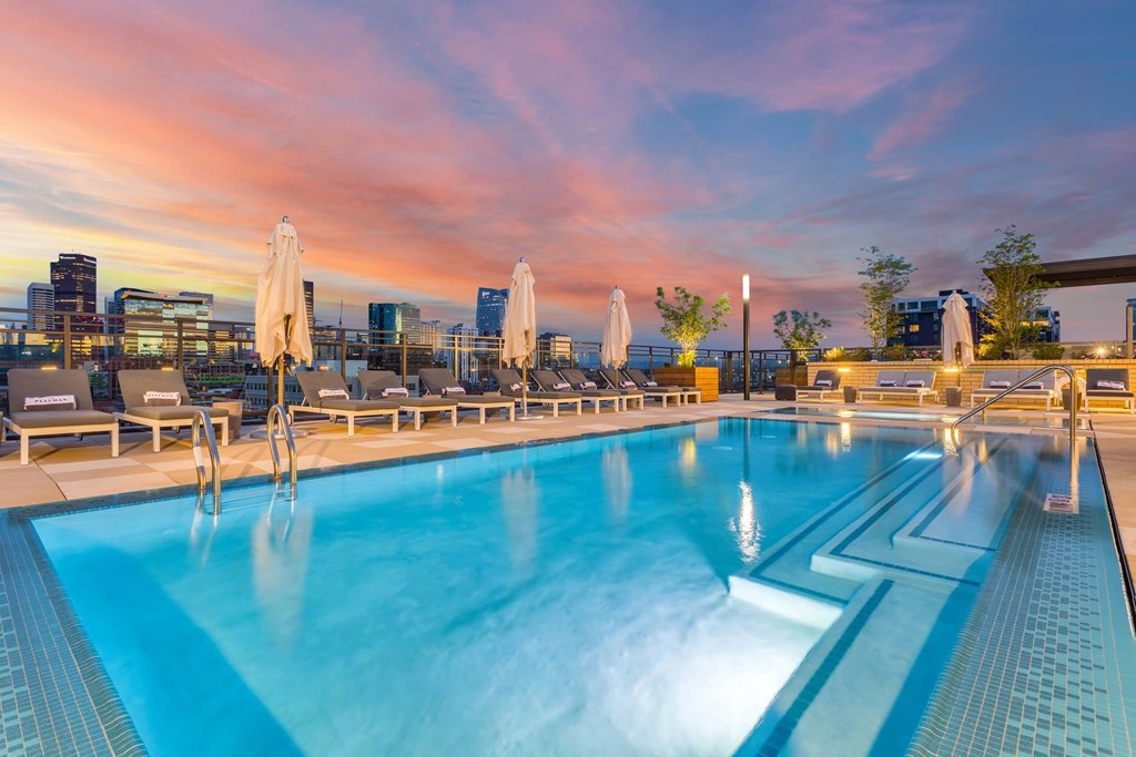 the pool at the ace hotel in downtown