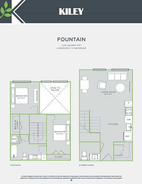 a floor plan of a bedroom apartment