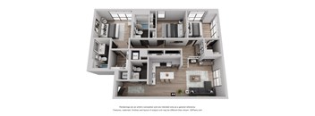 2 bedroom floor plan  the residences at