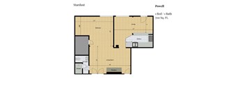 illustration of a floor plan of a roommates roommates