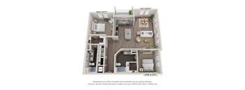 a 1 bedroom floor plan  summit  503 sq ft