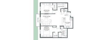 a floor plan of a house with different floors and rooms