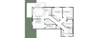 a floor plan of a house with an open floor plan