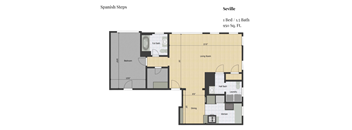 the floor plan in the city center