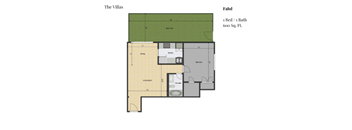 the floor plan of villas at the vistas