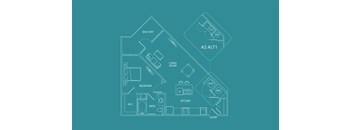 a blueprint of a floor plan of a house