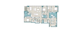 a floor plan of a house with different floors