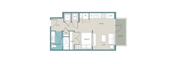 arial view of an imaginary floor plan of a building