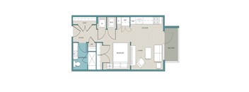 a floor plan of a room with a lot of different layouts