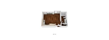 a 1 bedroom unit e floor plan