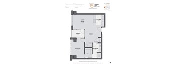 a floor plan of a bedroom apartment