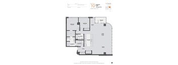 a floor plan of a bedroom apartment