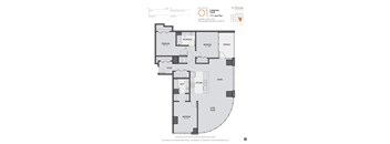 a floor plan of a bedroom apartment