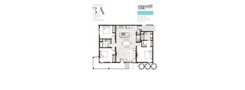 floor plan of the third level of the apartment