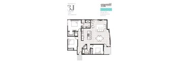 a typical floor plan of a 3j condo
