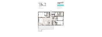 floor plan of the second level of the condo