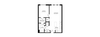 a floor plan of a building with lines and numbers on it