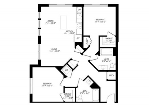 a floor plan of a house with many different floors
