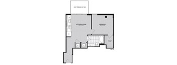a floor plan of a house with a dog